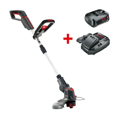 Produktbild von AL-KO Akku-Elektro-Rasentrimmer GT 1825, 18 V Li-Ion Akku (Akku und Ladegerät im Lieferumfang), 25 cm Schnittbreite, Teleskop-Schaft, Tipp-Automatik, inkl. Ersatzfadenspule
