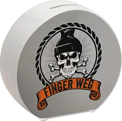 Produktbild von Totenkopf Finger Weg Spardose