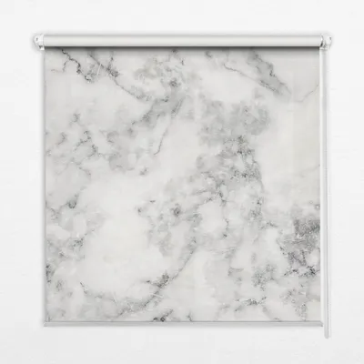 Produktbild von Seitenzug-Rollo Fensterrollo Jalousie - Lichtdurchlässig Springrollos - 120x180 cm - Grauer Marmor