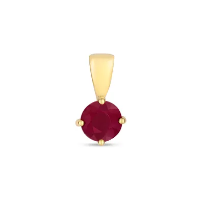 Produktbild von 9 Karat (375) Gold Damen - Anhänger mit Rubin - 12mm*6mm; TRS3372