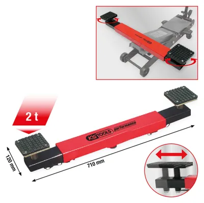 Productafbeelding van KS TOOLS Wagenhebersteun 160.1045, 710 mm, 120 mm, 130 mm, 11500 g