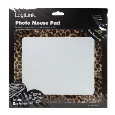 Productafbeelding van LogiLink muismat met foto-inlegstuk, luipaardprint (verpakt per stuk)