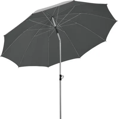 Produktbild von Mittelstockschirm Schneider Schirme Locarno Ø 220 cm anthrazit mit UV-Schutz 50+, wasserabweisende Polyesterbespannung,