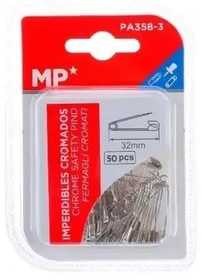 Obrázok produktu pre Strieborné bezpečnostné špendlíky 32mmx50ks