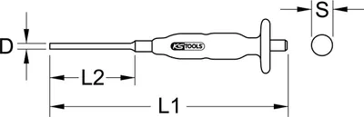 Produktbild von KS TOOLS 156.0032 Durchtreiber