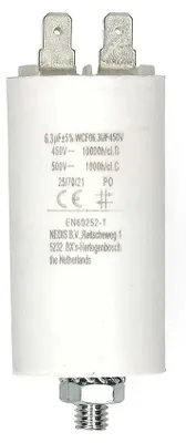 Zdjęcie produktu dla Kondensator | 6,3 uF | 450 V | Faston | 10 sztuk