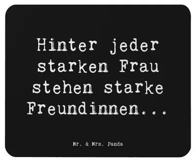 Produktbild von Mr. & Mrs. Panda Mousepad Spruch Hoffnung Freundinnen - Schwarz - Geschenk, pc mauspad, Inspiration, Zitate Freundschaft, Mouse Pad, Zuversicht, laptop, Zitat, Stimmung