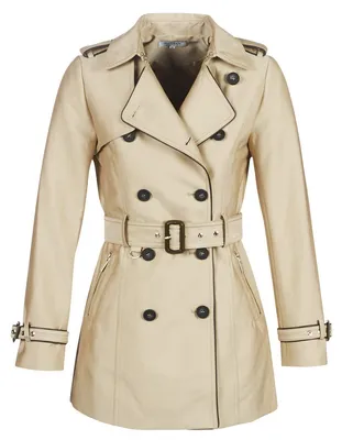 Produktbild von Morgan Trenchcoat mit Knöpfen und Gürtel, gerade, Beige, Größe 36