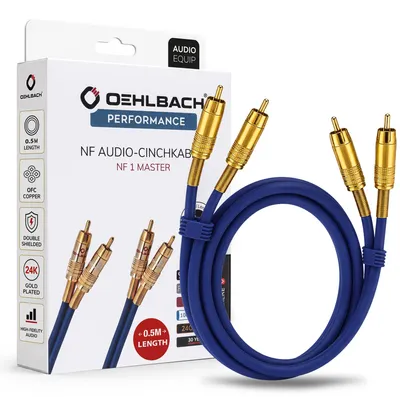 Image de OEHLBACH 2Cinch-2Cinch 3* bl 0,5m