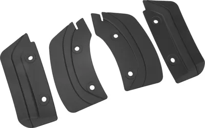 Immagine prodotto di 6 pezzi paraspruzzi per auto, ruota in PVC, paraspruzzi, set di paraspruzzi, ricambio per Tesla Model 3 2018 - 2023