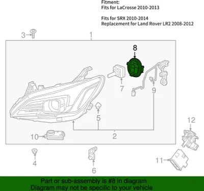 Image de Contrôleur de ballast xénon 26208457 Remplacement du module de phares pour Land Rover LR2 2008 à 2012