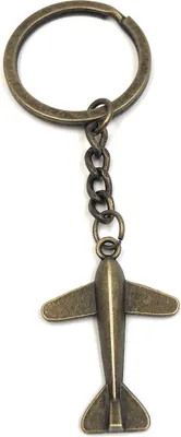 Produktbild von Onwomania Schlüsselanhänger Drohne Flugzeug Hobby Sport bronze Metall Anhänger Charm