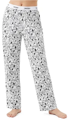 Produktbild von Get Trend Peanuts Snoopy Hosen Damen Schlafanzughose Lang, S-2XL