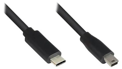 Immagine prodotto di Alcasa 3310-CM003 Cavo USB 2.0 0,3 m USB C Mini-USB B Nero