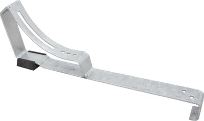Produktbild von DAPRONA Laufroststütze für Dachtritt und Laufrost 49cm, für flache Dachziegel, Biberschwanzziegel Silber, Dachtritte für Schornsteinfeger
