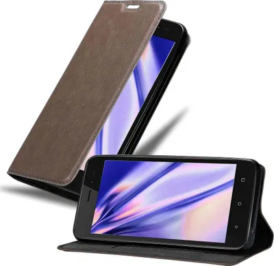 Zdjęcie produktu dla Etui Cadorabo do WIKO SUNNY 3 Pokrowiec ochronny w kolorze brązowym Etui na telefon Etui z magnetycznym zamknięciem