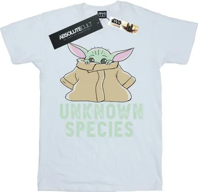 Produktbild von Star Wars - "The Mandalorian Unknown Species" T-Shirt für Damen BI45705 (S) (Weiß)