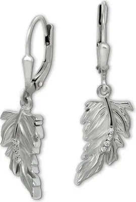 Produktbild von SilberDream Damen Ohrringe SilberDream Ohrringe weiß Ohrhänger 925 Silber D2SDO4426W