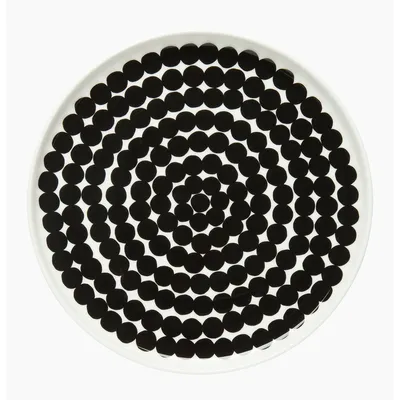 Produktbild von Marimekko - Oiva/Siirtolapuutarha Teller, schwarz, Ø 20 cm