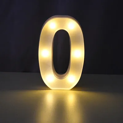 Produktbild von LED Leuchtzahl 3D, 22 cm Zahl 0