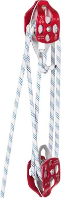 Obrázek produktu pro Naviják s dvojitou kladkou 7700 lb 150 Ft 1/2 In dvojité opletené lano"Twin pulley block and tackle 7700 lb - kladka navijáku 150 Ft 1/2 In double braided rope"
