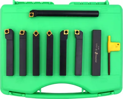 Produktbild von PAULIMOT Drehmeißel-Set mit Wendeplatten, 14 mm, 7-teilig inkl. Bohrstange