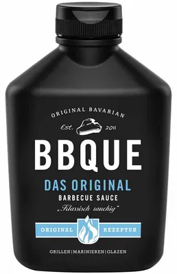 Zdjęcie produktu dla BBQUE Barbecue Oryginalny klasyczny dymny sos barbecue w czystej postaci 400ml