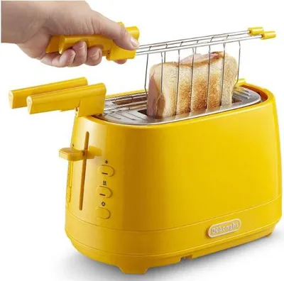 Immagine prodotto di DeLonghi CTLAP2203.Y Tostapane 2 Fette Giallo 550 W