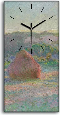 Produktbild von Leinwand Uhr Küche Wohnzimmer Bild Geräuschlos 30x60 Malen von Heuhaufen - schwarze Hände