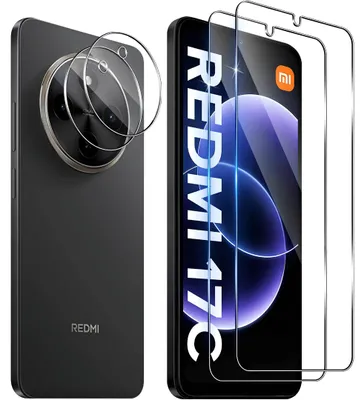 Produktbild von 2X Schutzglas für Xiaomi Redmi 17C Display Kamera Panzerfolie Full Screen 9H