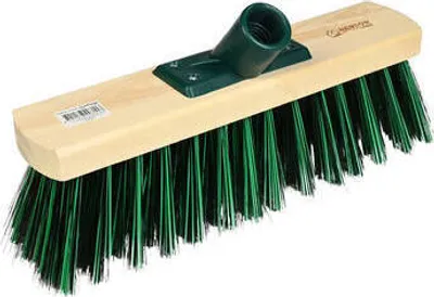 Produktbild von Holzbesen mit montiertem Stielhalter mit Schraubgewinde  Größe: 30 cm