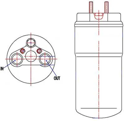 Produktbild von DIEDERICHS Klimatrockner DCT1308 passend für MERCEDES-BENZ M-Klasse (W166) Aluminium