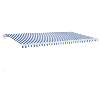 Produktbild von vidaXL Markise Automatisch Einziehbar 600x350 cm Blau und Weiß