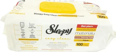 Produktbild von Sleepy Easy Clean Oberflächenreinigungstücher - Gelb (100 Tücher)
