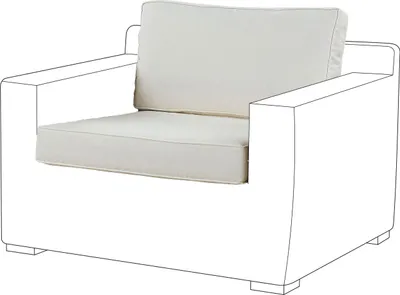 Produktbild von BELIANI Ersatzbezüge Weiß aus Stoff 2-teilig mit Reißverschlüssen Modern Outdoor Rücken- und Sitzkissenbezüge für Gartenmöbel Gartensessel Loungemöbel