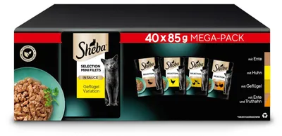 Zdjęcie produktu dla Sheba Selection Mokra karma dla kota w sosie o smaku driobiowym 40 x 85 zł
