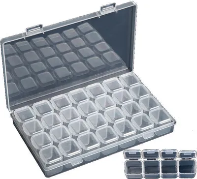 Zdjęcie produktu dla INF Przezroczysty organizer z 28 przegródkami