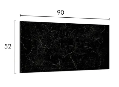 Imagen del producto de Protector de vitrocerámica para cocina, 90x52 cm, diseño mármol