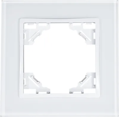 Produktbild von 1-fach Glas Rahmen QUADRA weiß