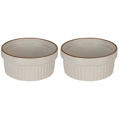 Zdjęcie produktu dla Zestaw 2 ramek Excellent Houseware, ceramiczny, 11x4,8 cm, biały