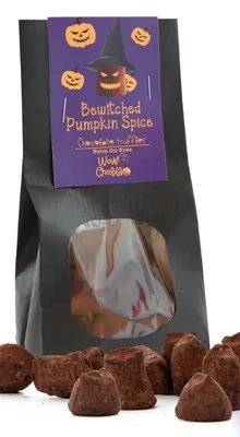 Produktbild von WOW Chocolao! Kürbisgewürz-Schokoladentrüffel, Halloween-Edition 130 g