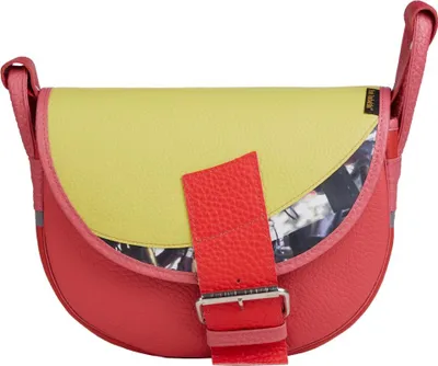 Produktbild von rote Damen Leder-Umhängetasche Freshman Mini