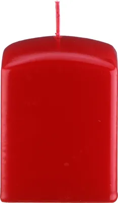Produktbild von 4 quadratische Kerzen, Quader Kerzen Erdbeere 8 x 6/6 cm