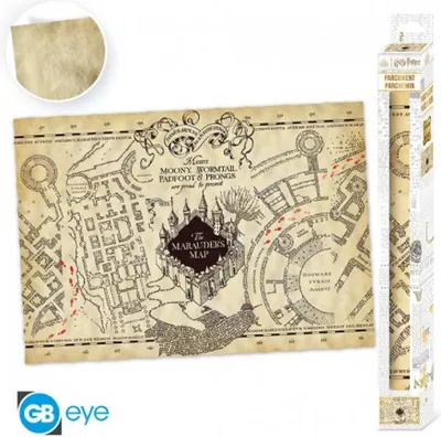 Image de Harry Potter - Carte du Maraudeur - Poster en parchemin