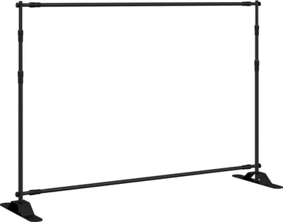 Immagine prodotto di vidaXL Supporto per sfondo nero 305x243 cm in acciaio