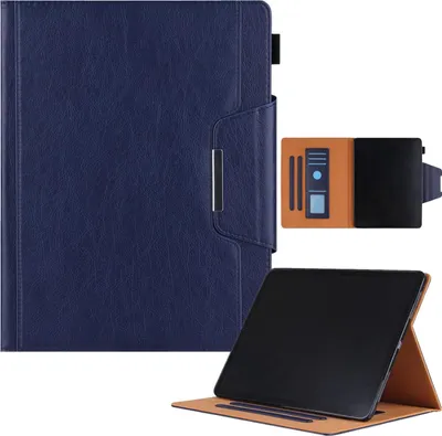 Immagine prodotto di Custodia per iPad Air 4 10.9" in pelle con patta magnetica Blu Navy