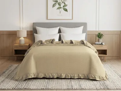 Produktbild von Tagesdecke MONTEGO, beige, Größe: 200 x 220 cm