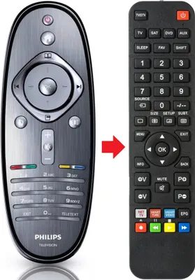 Produktbild von Fernbedienung passend für PHILIPS 42PFL7675M08 | 42PFL7685M/08
