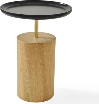 Immagine prodotto di Tavolino Tavolino in legno Mobili di design Tavolo rotondo nero