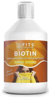 Image de Swedish Nutra® Biotin - biotine liquide - pour la peau, les cheveux, les ongles - cheveux brillants, belle peau, ongles forts - métabolisme équilibré - 500ml